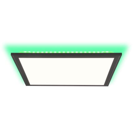 Brilliant - LED RGBW Dimmable ceiling light ALLIE LED/24W/230V 2700-6500K black + remote control