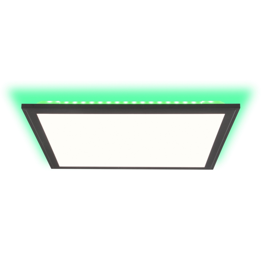Brilliant - LED RGBW Dimmable ceiling light ALLIE LED/24W/230V 2700-6500K black + remote control