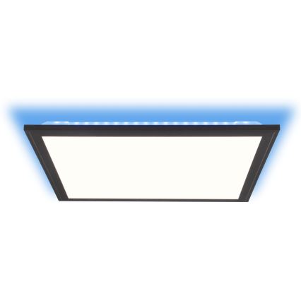 Brilliant - LED RGBW Dimmable ceiling light ALLIE LED/24W/230V 2700-6500K black + remote control