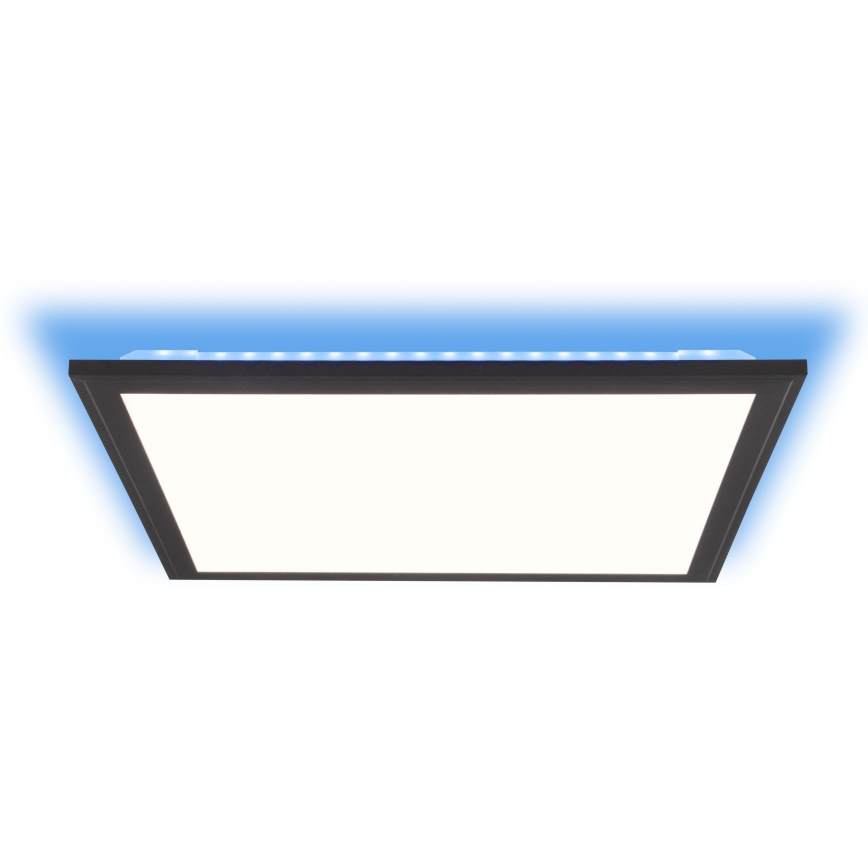 Brilliant - LED RGBW Dimmable ceiling light ALLIE LED/24W/230V 2700-6500K black + remote control