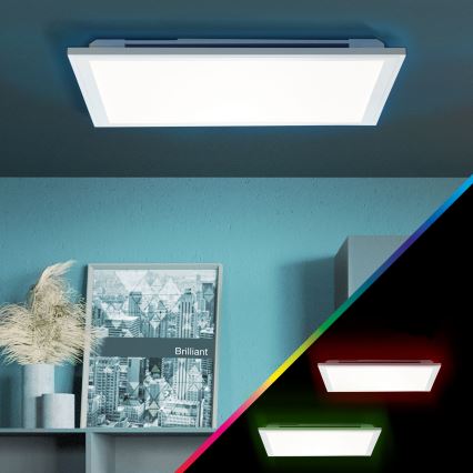 Brilliant - LED RGBW Dimmable ceiling light ALLIE LED/24W/230V 2700-6500K + remote control
