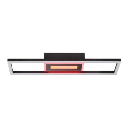 Brilliant - LED RGBW Dimmable ceiling light BESSON LED/20W/230V 3000-6500K black + remote control