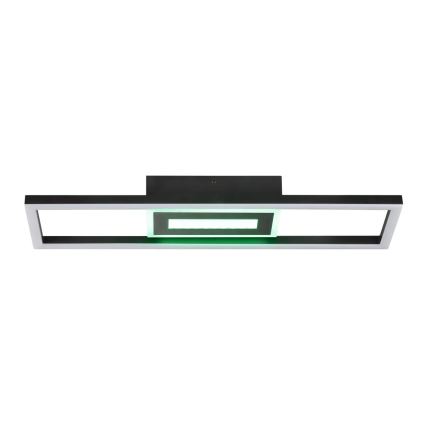 Brilliant - LED RGBW Dimmable ceiling light BESSON LED/20W/230V 3000-6500K black + remote control