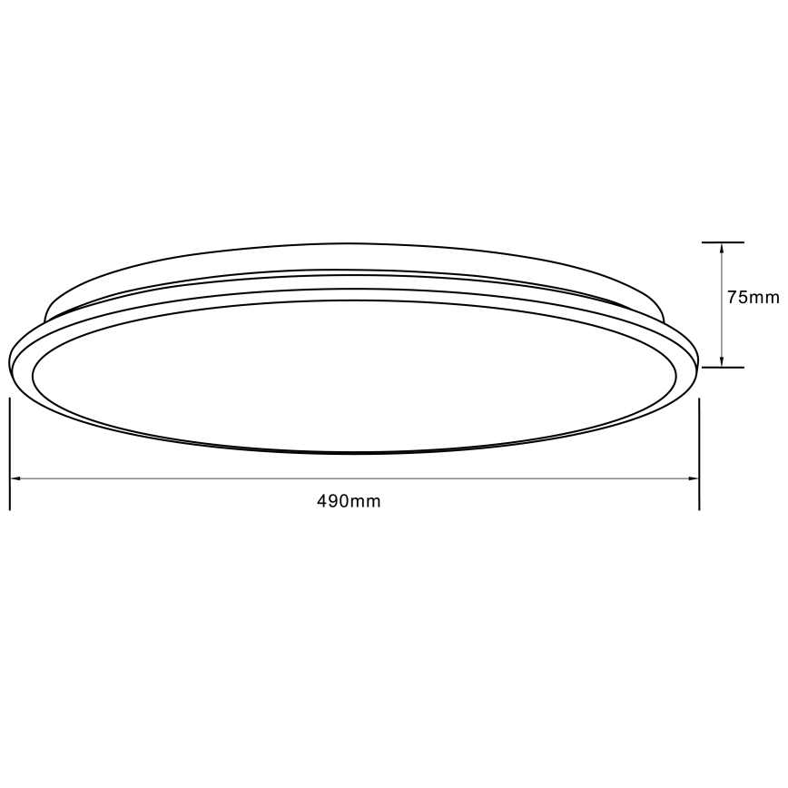 Brilliant - LED RGBW Dimmable ceiling light HEIDA LED/30W/230V 3000-6500K + remote control
