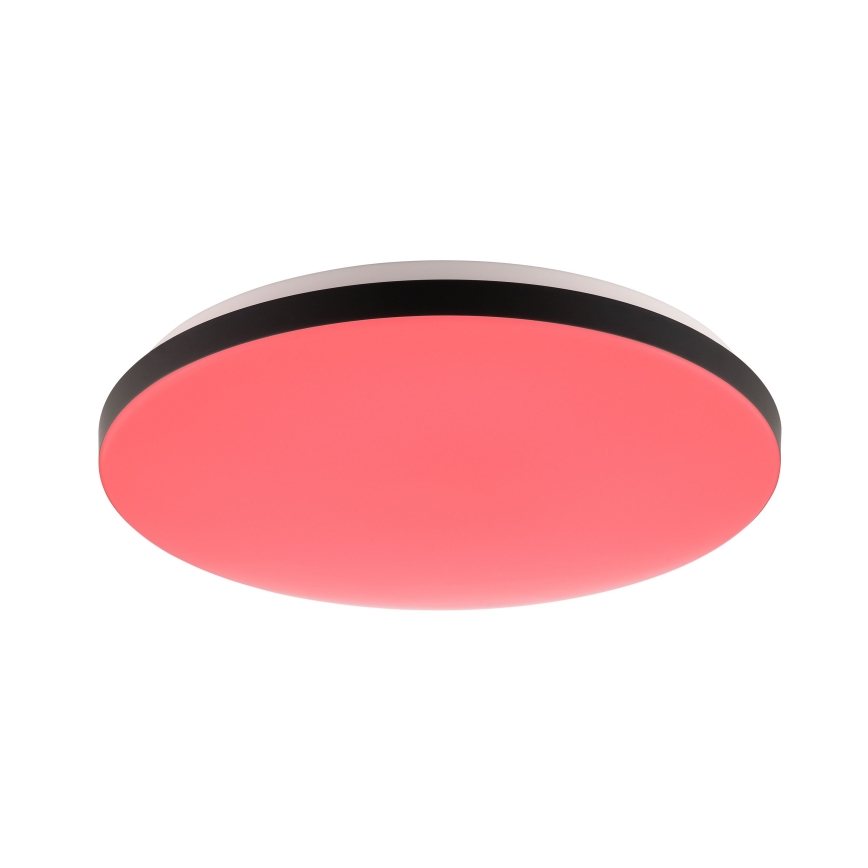 Brilliant – LIVIO LED RGBW Dimmable Ceiling Light LED/20W/230V 3000–6500K Ø 38.5 cm Black + Remote Control