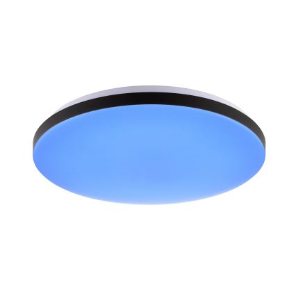 Brilliant – LIVIO LED RGBW Dimmable Ceiling Light LED/20W/230V 3000–6500K Ø 38.5 cm Black + Remote Control