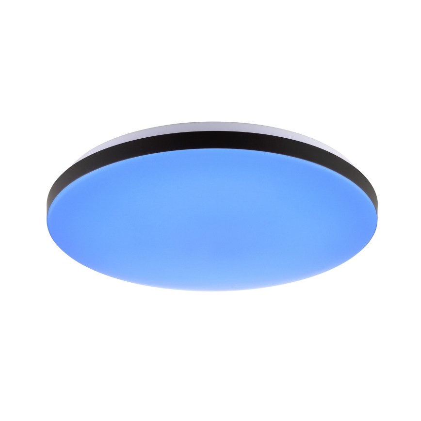 Brilliant – LIVIO LED RGBW Dimmable Ceiling Light LED/20W/230V 3000–6500K Ø 38.5 cm Black + Remote Control