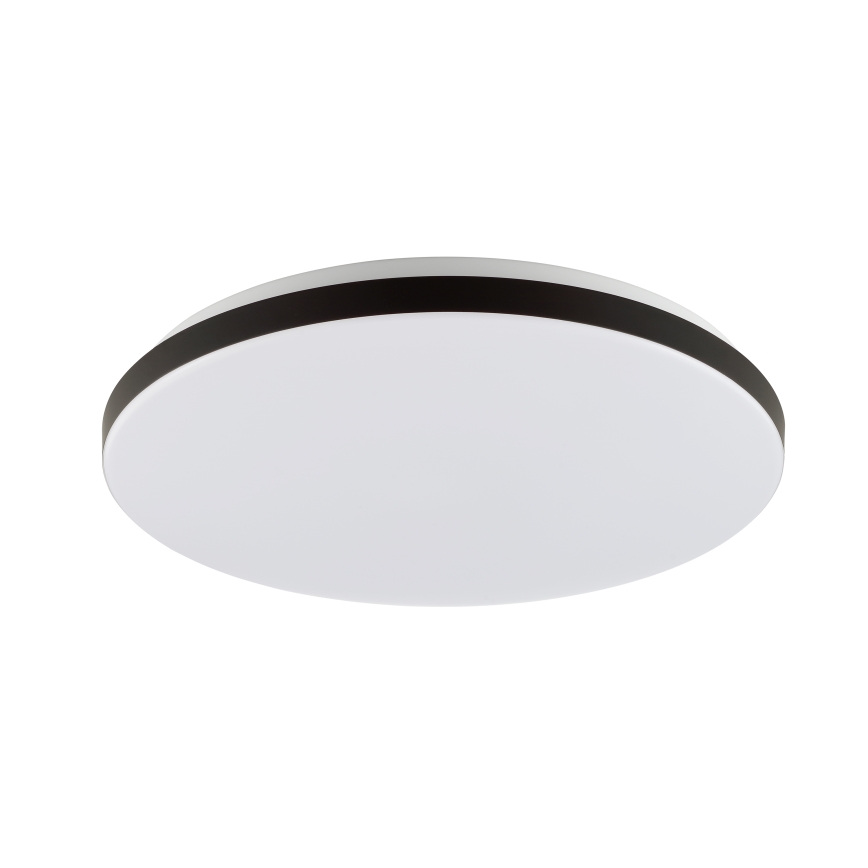 Brilliant – LIVIO LED RGBW Dimmable Ceiling Light LED/20W/230V 3000–6500K Ø 38.5 cm Black + Remote Control