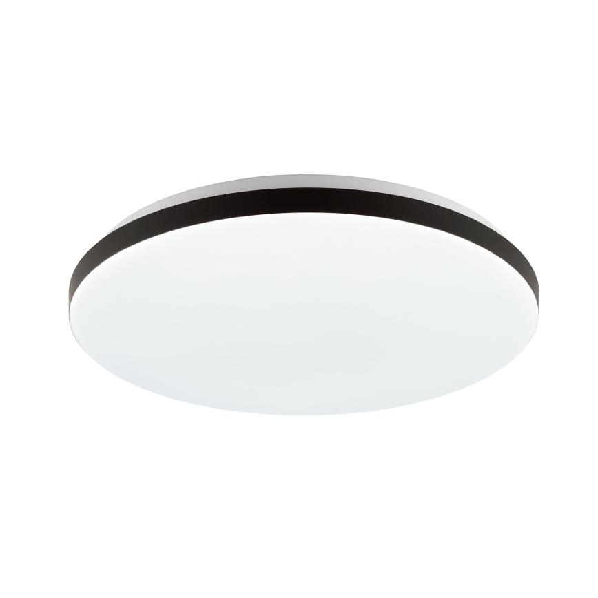 Brilliant – LIVIO LED RGBW Dimmable Ceiling Light LED/20W/230V 3000–6500K Ø 38.5 cm Black + Remote Control