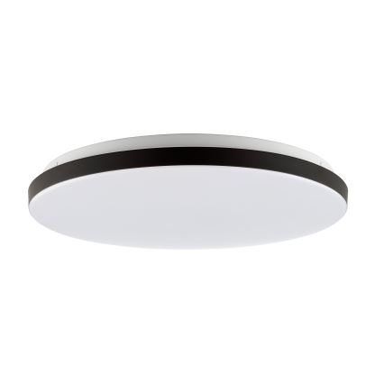 Brilliant – LIVIO LED RGBW Dimmable Ceiling Light LED/20W/230V 3000–6500K Ø 38.5 cm Black + Remote Control