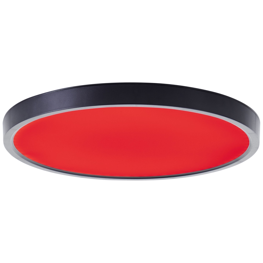 Brilliant - LED RGBW Dimmable ceiling light LOTTI LED/16W/230V 3000K d. 30 cm black Wi-Fi Tuya + remote control