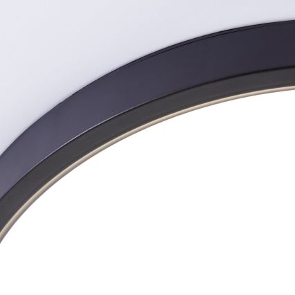 Brilliant - LED RGBW Dimmable ceiling light LOTTI LED/16W/230V 3000K d. 30 cm black Wi-Fi Tuya + remote control