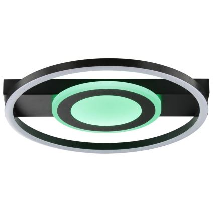 Brilliant - MAUREEN Dimmable LED RGBW Ceiling Light LED/20W/230V 3000-6500K Black + Remote Control