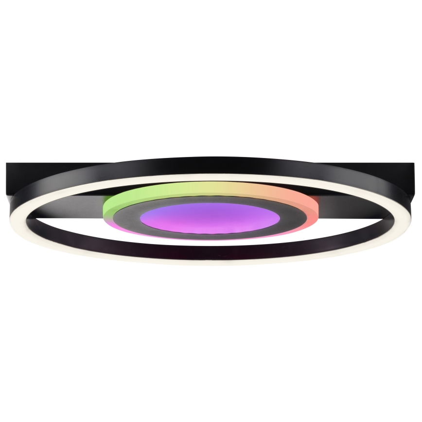 Brilliant - MAUREEN Dimmable LED RGBW Ceiling Light LED/20W/230V 3000-6500K Black + Remote Control