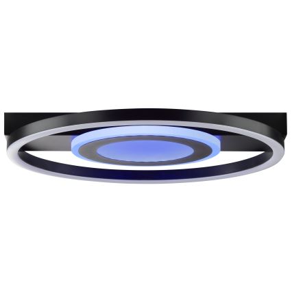 Brilliant - MAUREEN Dimmable LED RGBW Ceiling Light LED/20W/230V 3000-6500K Black + Remote Control