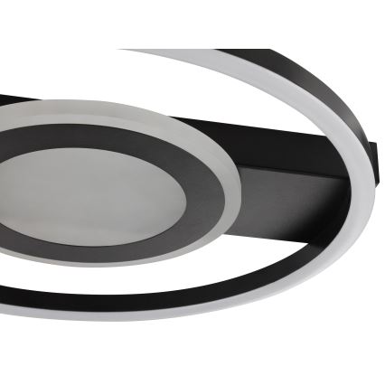 Brilliant - MAUREEN Dimmable LED RGBW Ceiling Light LED/20W/230V 3000-6500K Black + Remote Control