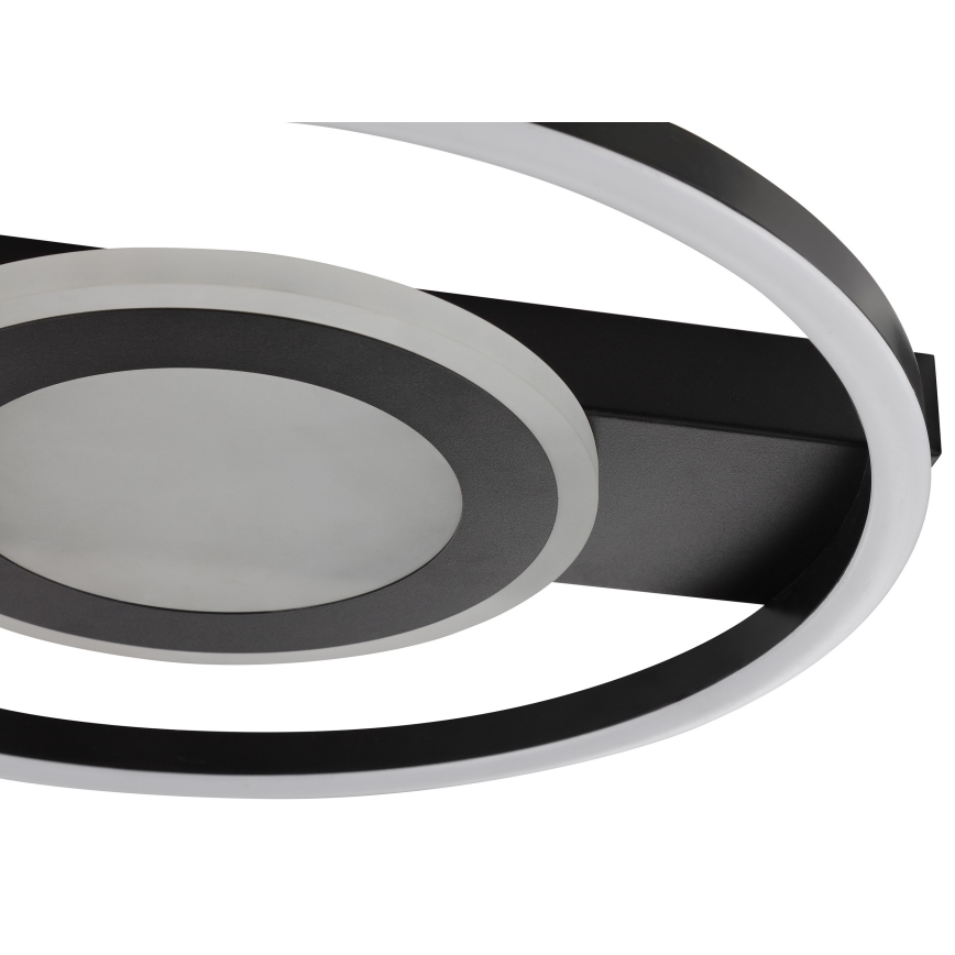 Brilliant - MAUREEN Dimmable LED RGBW Ceiling Light LED/20W/230V 3000-6500K Black + Remote Control