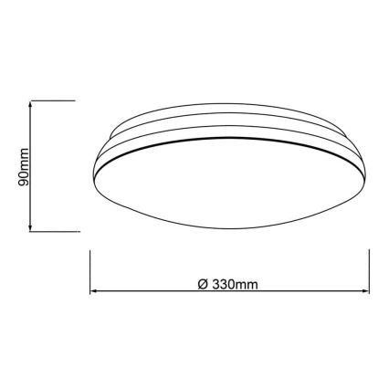 Brilliant - LED RGBW Dimmable ceiling light MIDWAY LED/14W/230V 3100-6500K Wi-Fi Tuya + remote control