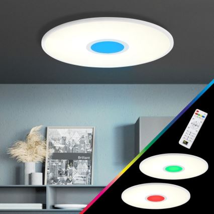 Brilliant - LED RGBW Dimmable ceiling light ODELLA LED/24W/230V 2700-6500K + remote control