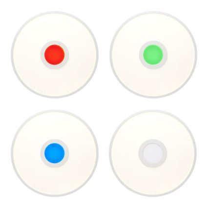 Brilliant - LED RGBW Dimmable ceiling light ODELLA LED/24W/230V 2700-6500K + remote control