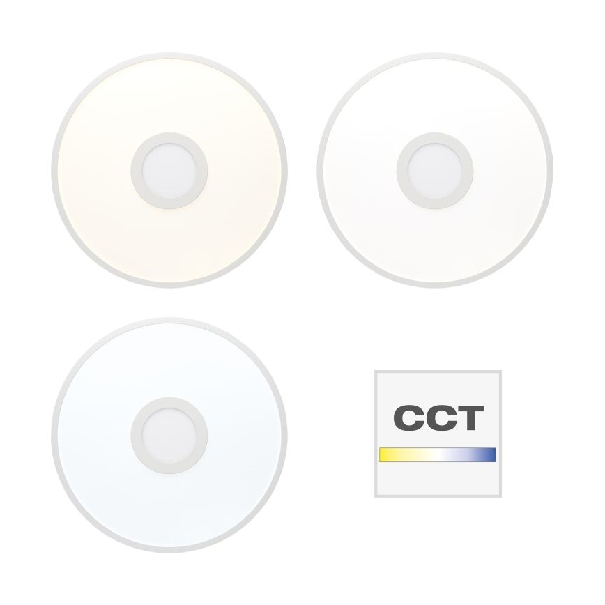 Brilliant - LED RGBW Dimmable ceiling light ODELLA LED/24W/230V 2700-6500K + remote control