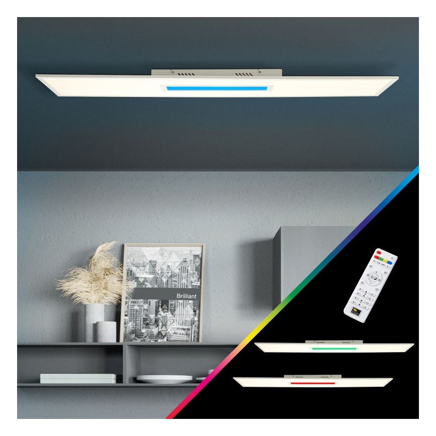 Brilliant - LED RGBW Dimmable ceiling light ODELLA LED/37W/230V 2700-6500K + remote control