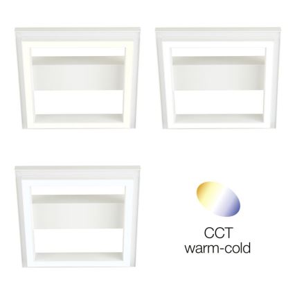 Brilliant - LED RGBW Dimmable ceiling light PALLAS LED/18W/230V 2700-6500K + remote control