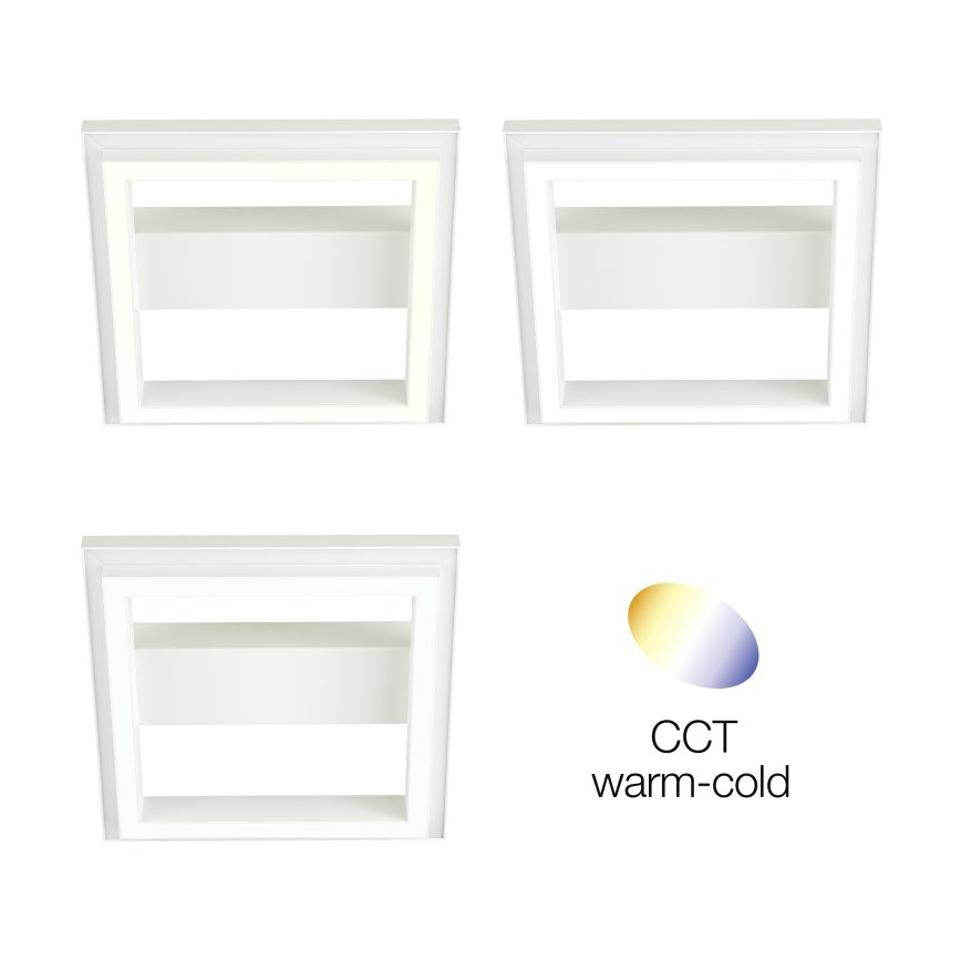 Brilliant - LED RGBW Dimmable ceiling light PALLAS LED/18W/230V 2700-6500K + remote control