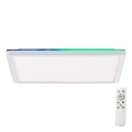 Brilliant - LED RGBW Dimmable ceiling light SALTERY LED/20W/230V 3000-6500K + remote control