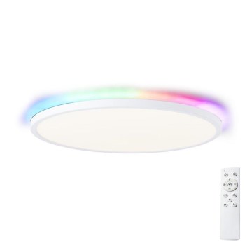 Brilliant - LED RGBW Dimmable ceiling light SALTERY LED/22W/230V 3000-6500K + remote control