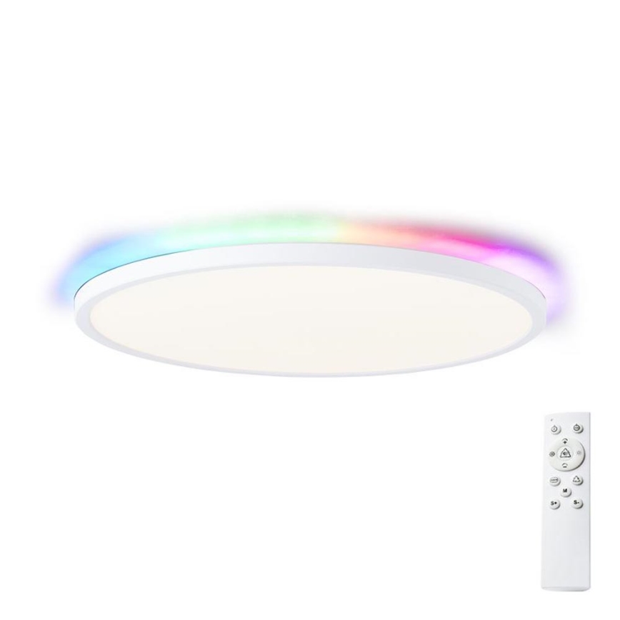 Brilliant - LED RGBW Dimmable ceiling light SALTERY LED/22W/230V 3000-6500K + remote control