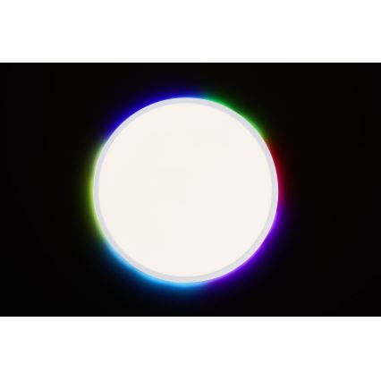Brilliant - LED RGBW Dimmable ceiling light SALTERY LED/22W/230V 3000-6500K + remote control
