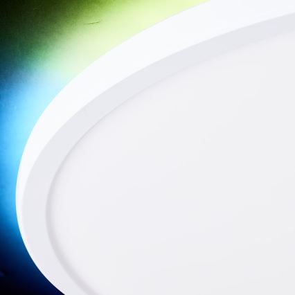 Brilliant - LED RGBW Dimmable ceiling light SALTERY LED/22W/230V 3000-6500K + remote control