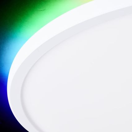 Brilliant - LED RGBW Dimmable ceiling light SALTERY LED/22W/230V 3000-6500K + remote control