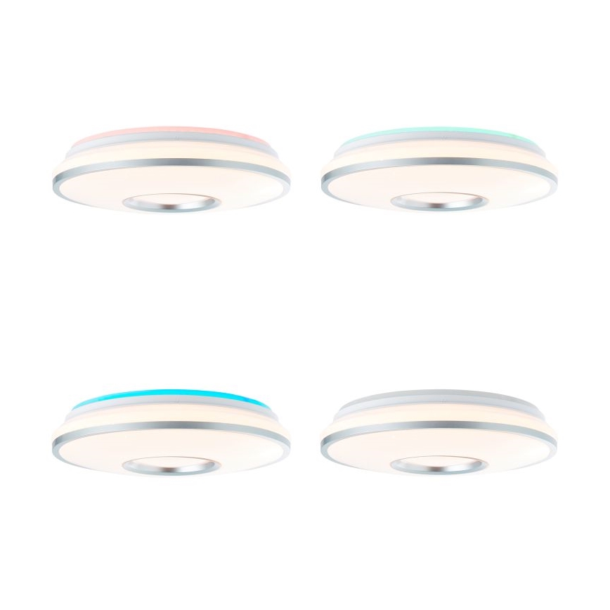 Brilliant - LED RGBW Dimmable ceiling light VISITATION LED/24W/230V 3000-6500K + remote control