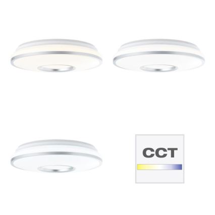 Brilliant - LED RGBW Dimmable ceiling light VISITATION LED/24W/230V 3000-6500K + remote control