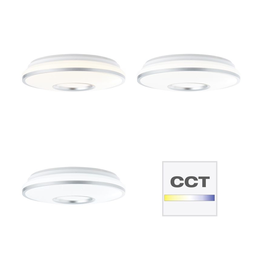 Brilliant - LED RGBW Dimmable ceiling light VISITATION LED/24W/230V 3000-6500K + remote control
