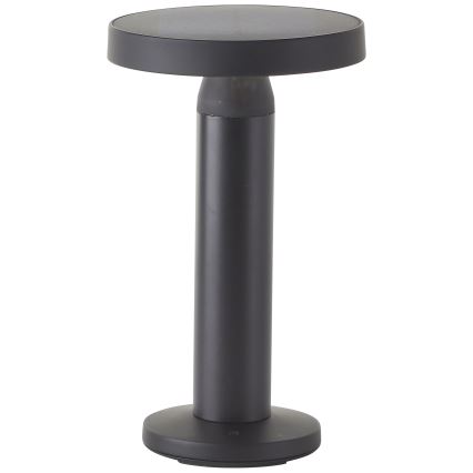 Brilliant - LED Solar dimmable touch lamp MAGUA LED/2W/3,7V IP44 black