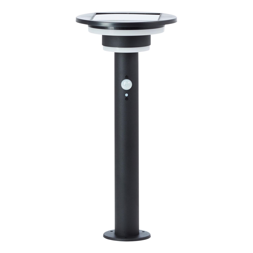 Brilliant - LED Solar lamp with sensor GARVINA LED/3W/3,7V 45 cm IP44 black