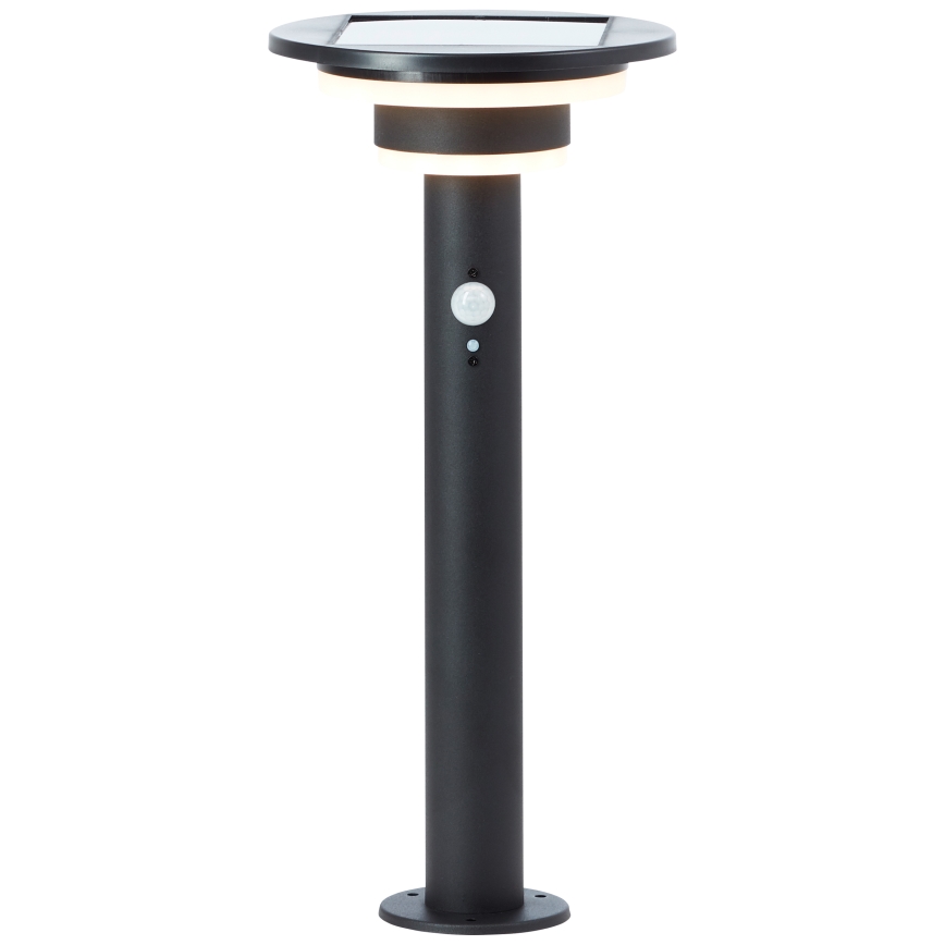 Brilliant - LED Solar lamp with sensor GARVINA LED/3W/3,7V 45 cm IP44 black