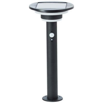 Brilliant - LED Solar lamp with sensor GARVINA LED/3W/3,7V 45 cm IP44 black
