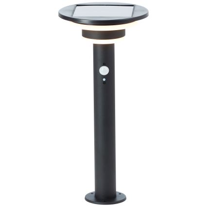Brilliant - LED Solar lamp with sensor GARVINA LED/3W/3,7V 45 cm IP44 black