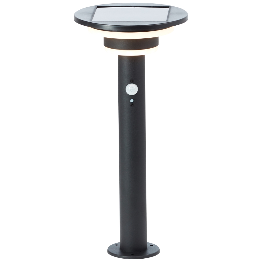 Brilliant - LED Solar lamp with sensor GARVINA LED/3W/3,7V 45 cm IP44 black
