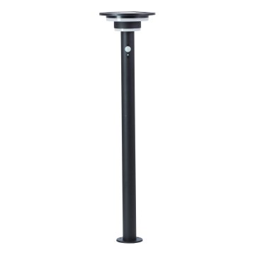 Brilliant - LED Solar lamp with sensor GARVINA LED/3W/3,7V 85 cm IP44 black