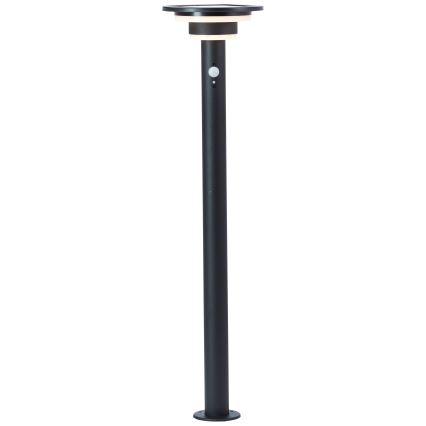 Brilliant - LED Solar lamp with sensor GARVINA LED/3W/3,7V 85 cm IP44 black