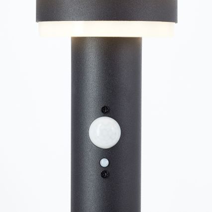 Brilliant - LED Solar lamp with sensor GARVINA LED/3W/3,7V 85 cm IP44 black