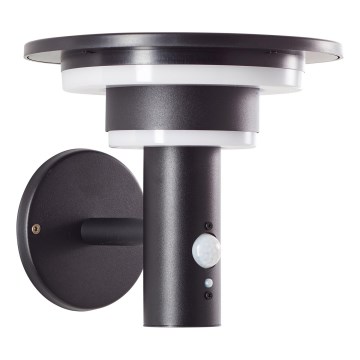 Brilliant - LED Solar wall light with sensor GARVINA LED/3W/3,7V IP44 black