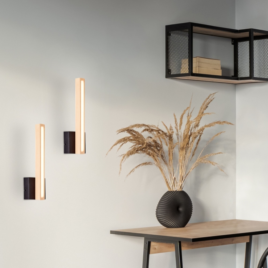 Brilliant - LED Wall light ARION LED/7,5W/230V pine - FSC certified