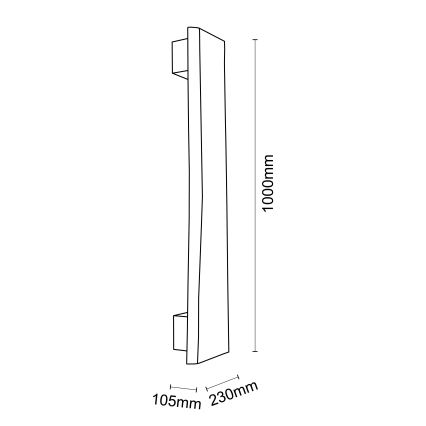 Brilliant - LED Wall light FEINGOLD LED/8,5W/230V pine - FSC certified