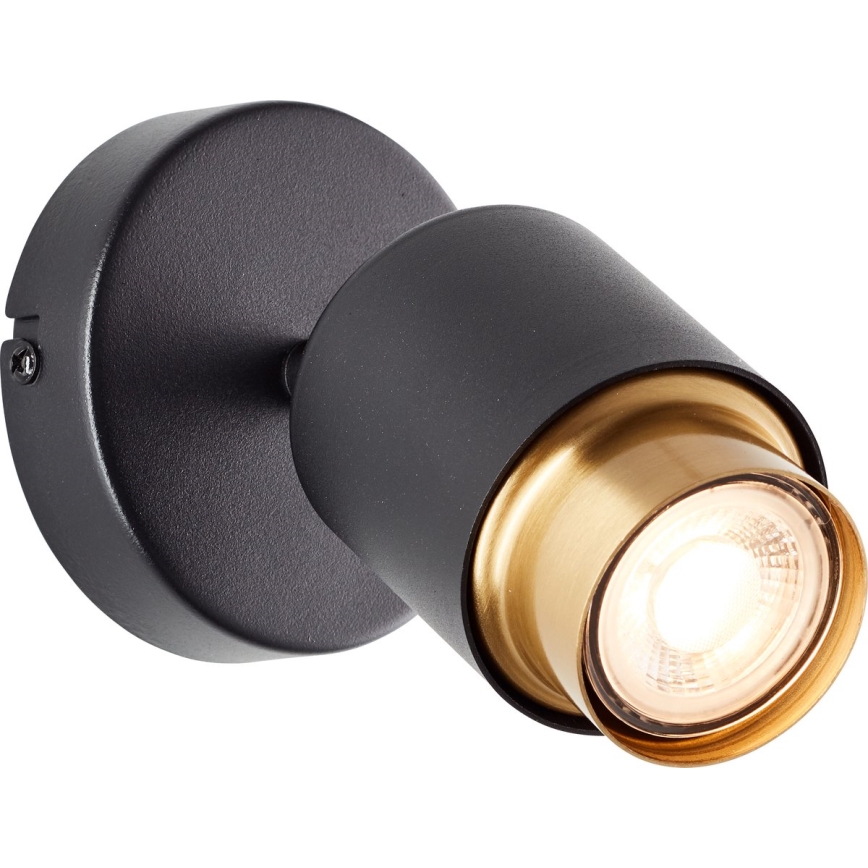Brilliant - LED wall-mounted spotlight COVELO 1xGU10/5W/230V black/gold